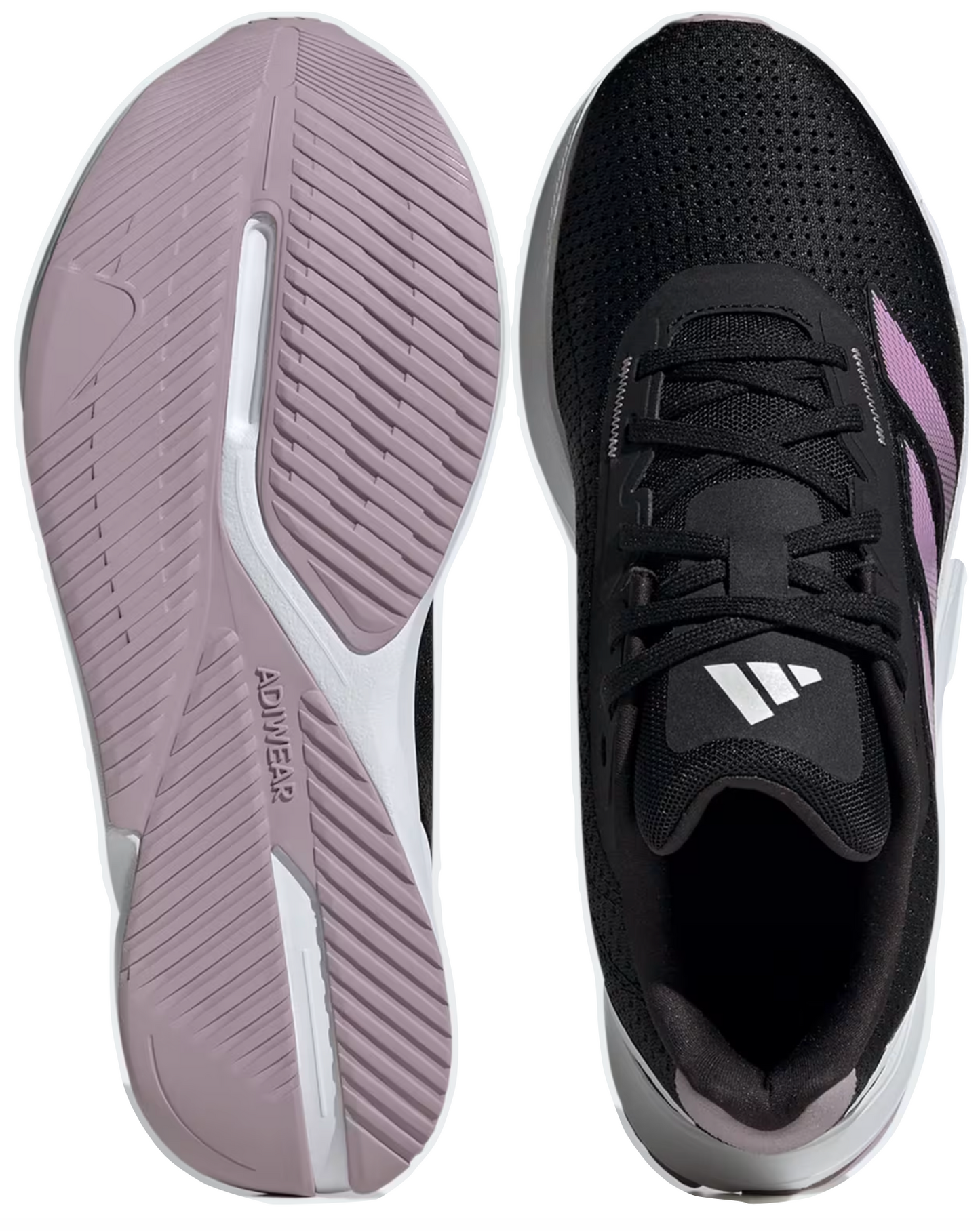 Adidas Ladies' Duramo SL Running Shoes - Core Black / Bliss Lilac / Preloved Fig
