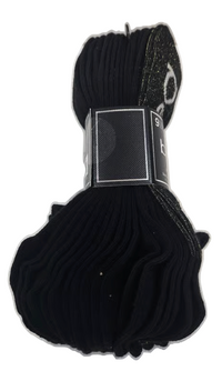 Bebe Logo Socks Black patterns & Colors, Size (4 -10) (9 Pairs)