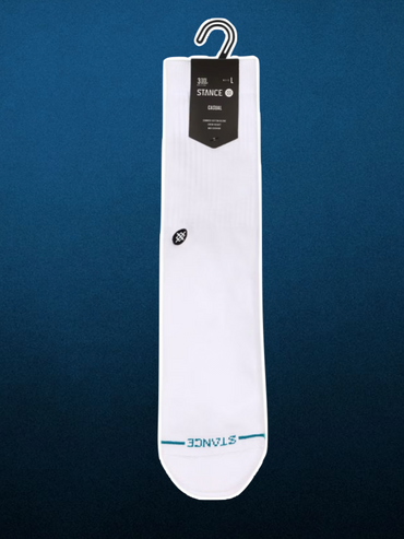 Stance Icon Men's - Crew Sock, White (3-Pack)