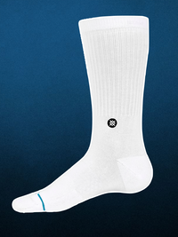 Stance Icon Men's - Crew Sock, White (3-Pack)