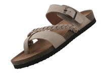 Mountain Sole Women's Leather Sandal, Tan Suede