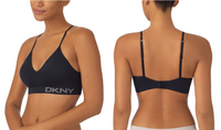 DKNY Women's Seamless Bra, Black  (2-Pack)