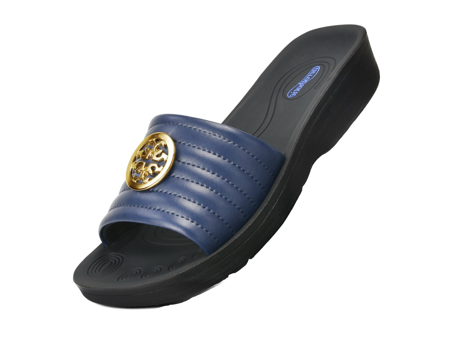 Aerothotic - Orthopedic Casual Slides For Women, OTIS - Navy (L0353)
