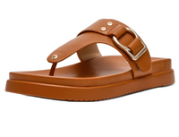 DV by Dolce Vita Women's Footbed Sandal, Tan