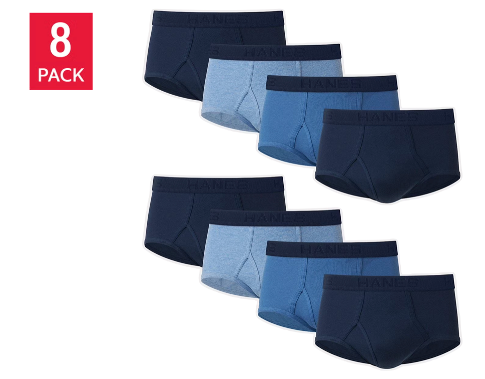 Hanes Men's Best Brief, Assorted Blues (8-Pack)