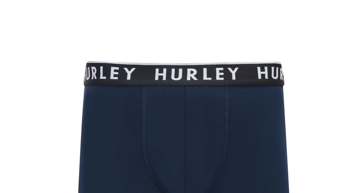 Hurley Men's Boxer Brief, Assorted Colors (4-Pack)