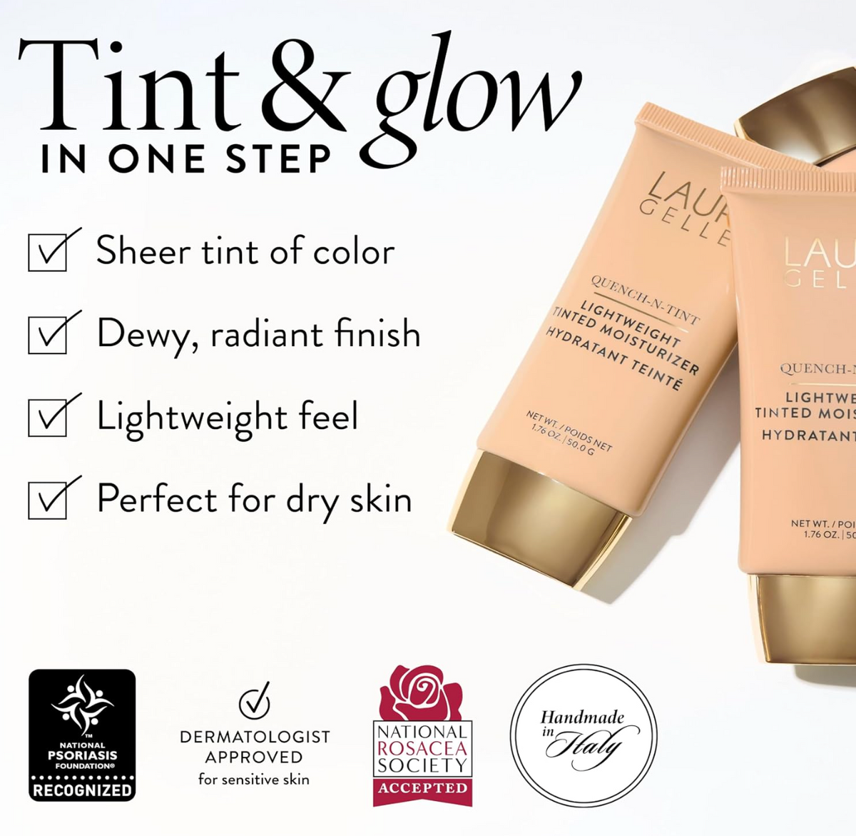 LAURA GELLER BEAUTY Quench-N-Tint Lightweight Tinted Moisturizer