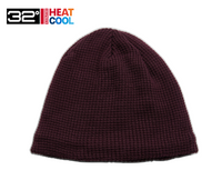 32 Degrees The Waffle Sherpa-Lined Beanie Bordeaux (One Size) (1-Pack)