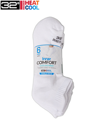 32 Degrees Men's,  Cool Comfort Ankle Running Socks (6-Pack)