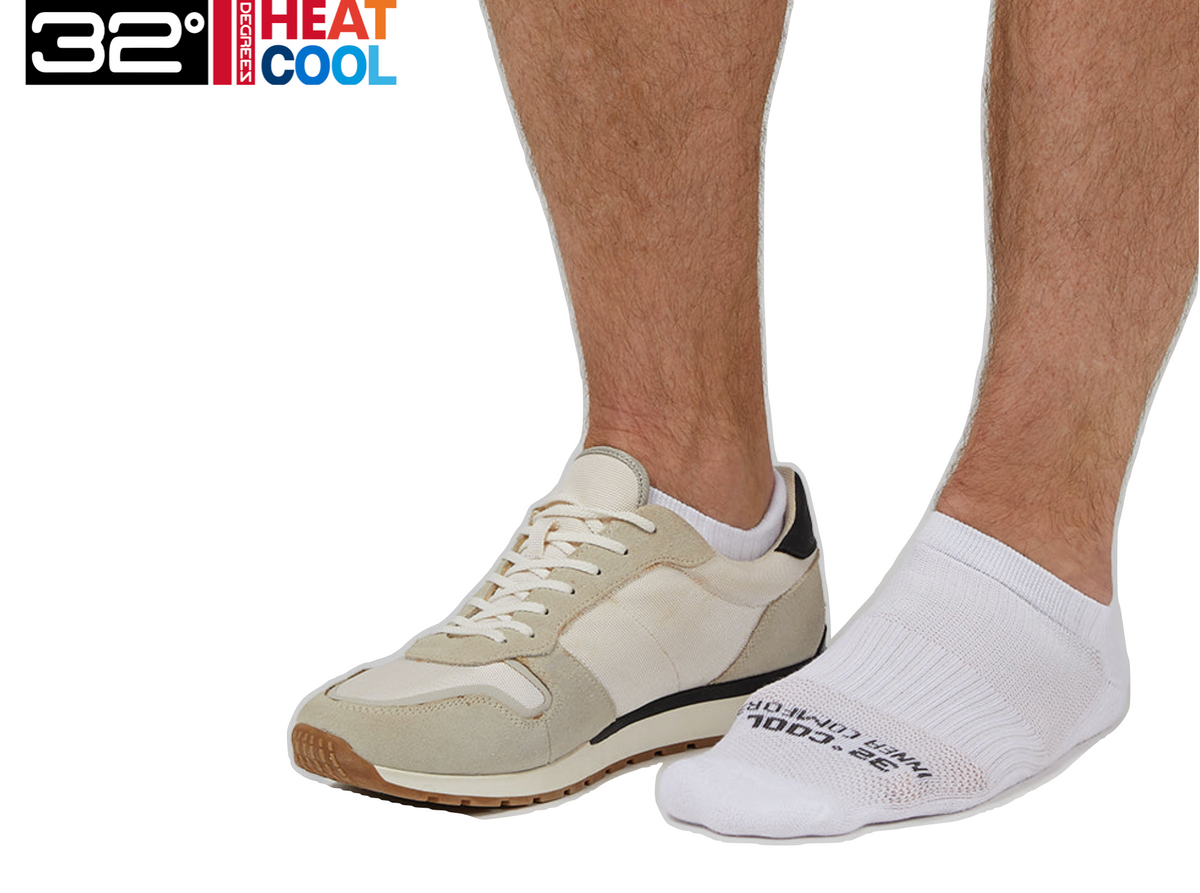 32 Degrees Men's,  Cool Comfort Ankle Running Socks (6-Pack)