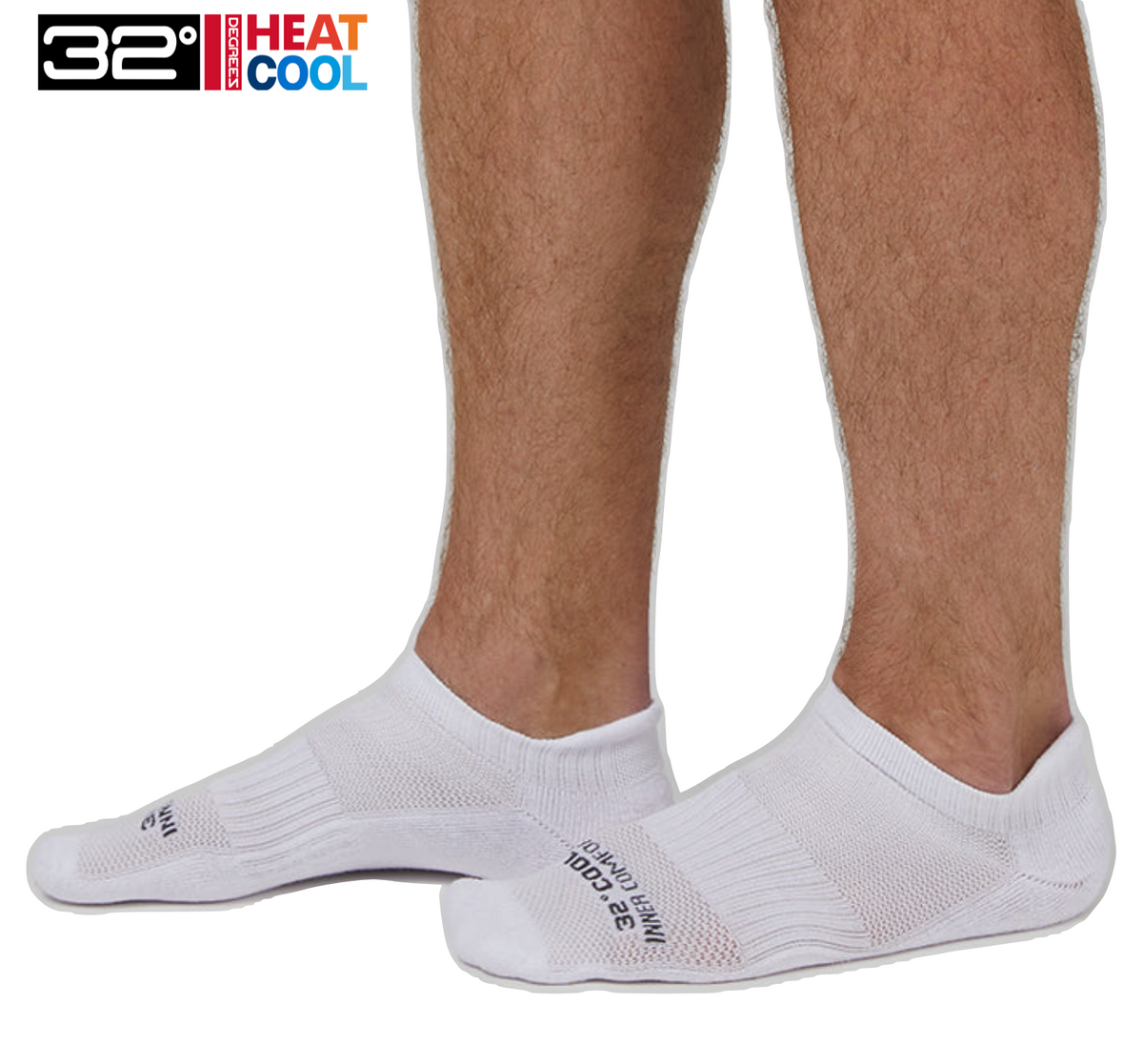 32 Degrees Men's,  Cool Comfort Ankle Running Socks (6-Pack)