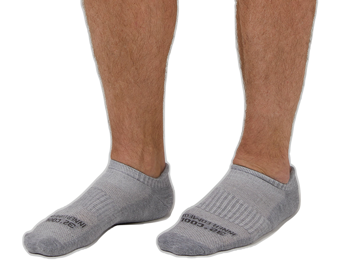 32 Degrees Men's,  Cool Comfort Ankle Running Socks, (6-Pack)