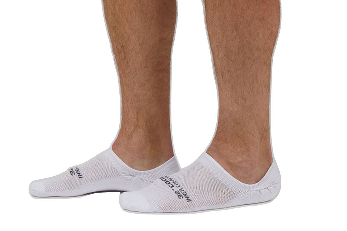 32 Degrees Men's Cool Comfort Socks, No Show, White - (6-Pack)
