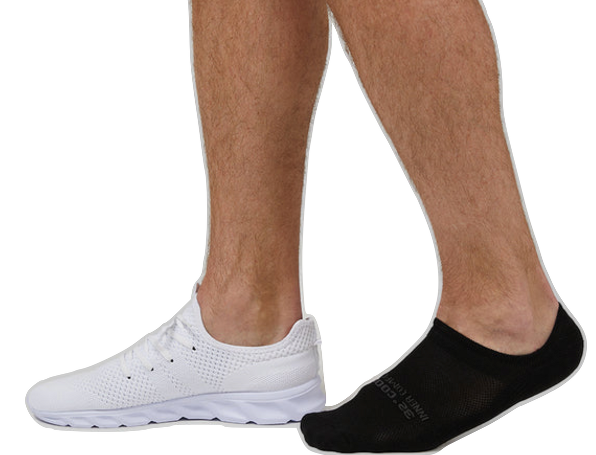 32 Degrees Men's Cool Comfort Socks, No Show, Grey/Black/Navy (6-Pack)