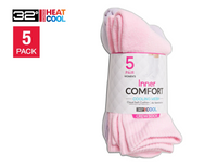 32 Degrees Women's Cool Comfort Crew Socks, Assorted Colors (5-Pack)