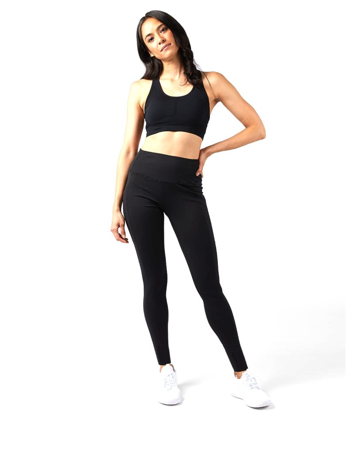 32 Degrees Women's High-Waist Active Full Length Legging, Black