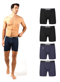 32 Degrees Men's Cool Classic Boxer Brief, Assorted Colors (4-Pack)