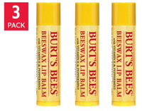 Burt's Bees Beeswax Lip Balm Original with Peppermint Vitamin E 3-Pack