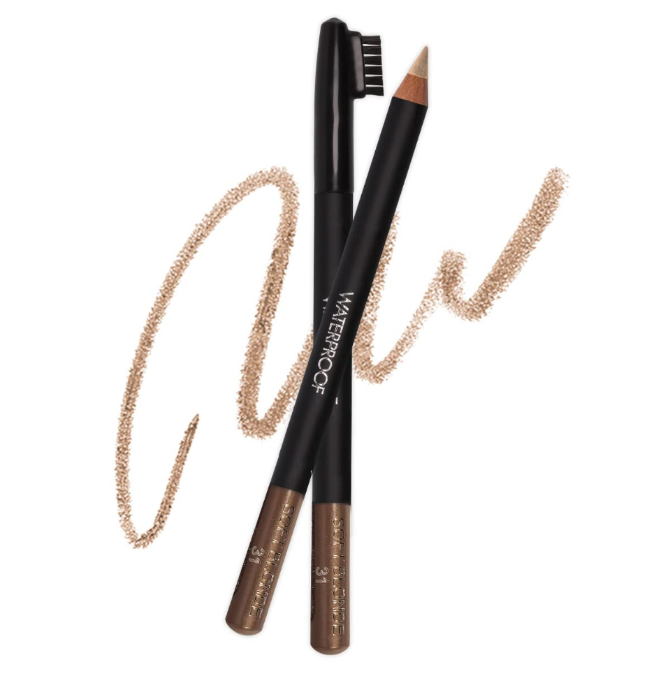 Sorme Cosmetics Waterproof Eyebrow Pencil With Brush, (31) Soft Blonde