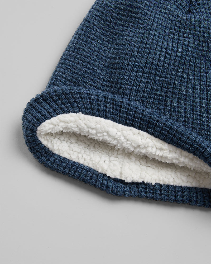 32 Degrees Unisex Waffle Sherpa-Lined Beanie (One Size) (1-Pack)