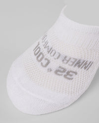 32 Degrees Women's Cool Comfort No-Show Socks, White (6-Pack)