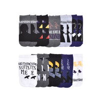 Wednesday Women's  Low-Cut Socks (10-Pack) Sock Size (4-10)