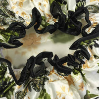 Wrapables Trendy Satin Shower Cap---Paisley Foliage
