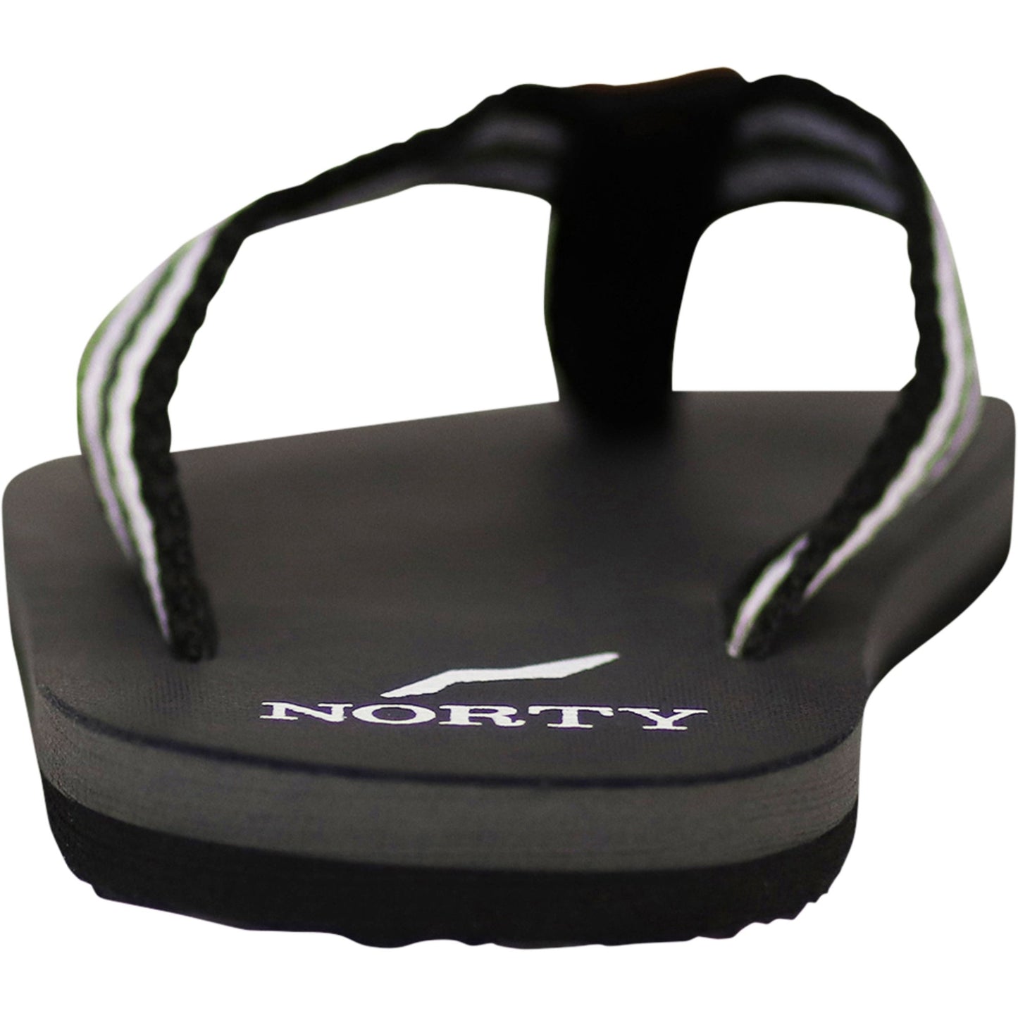 NORTY Men's Flip Flop Sandal - Grey/Black Stripe (11107)