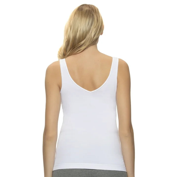 Felina Reversible Cotton Womens Tank Top | (4-Pack)