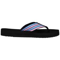 NORTY Womens Flip Flops Adult Female Beach Thong Sandals, Rainbow Stripe (12252)