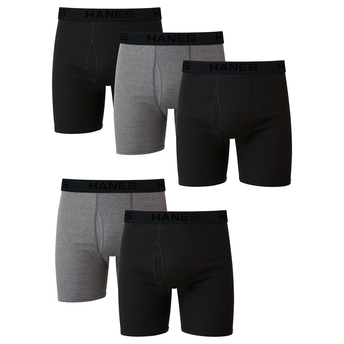 Hanes Men's Best Boxer Brief, assorted colors (5-Pack)