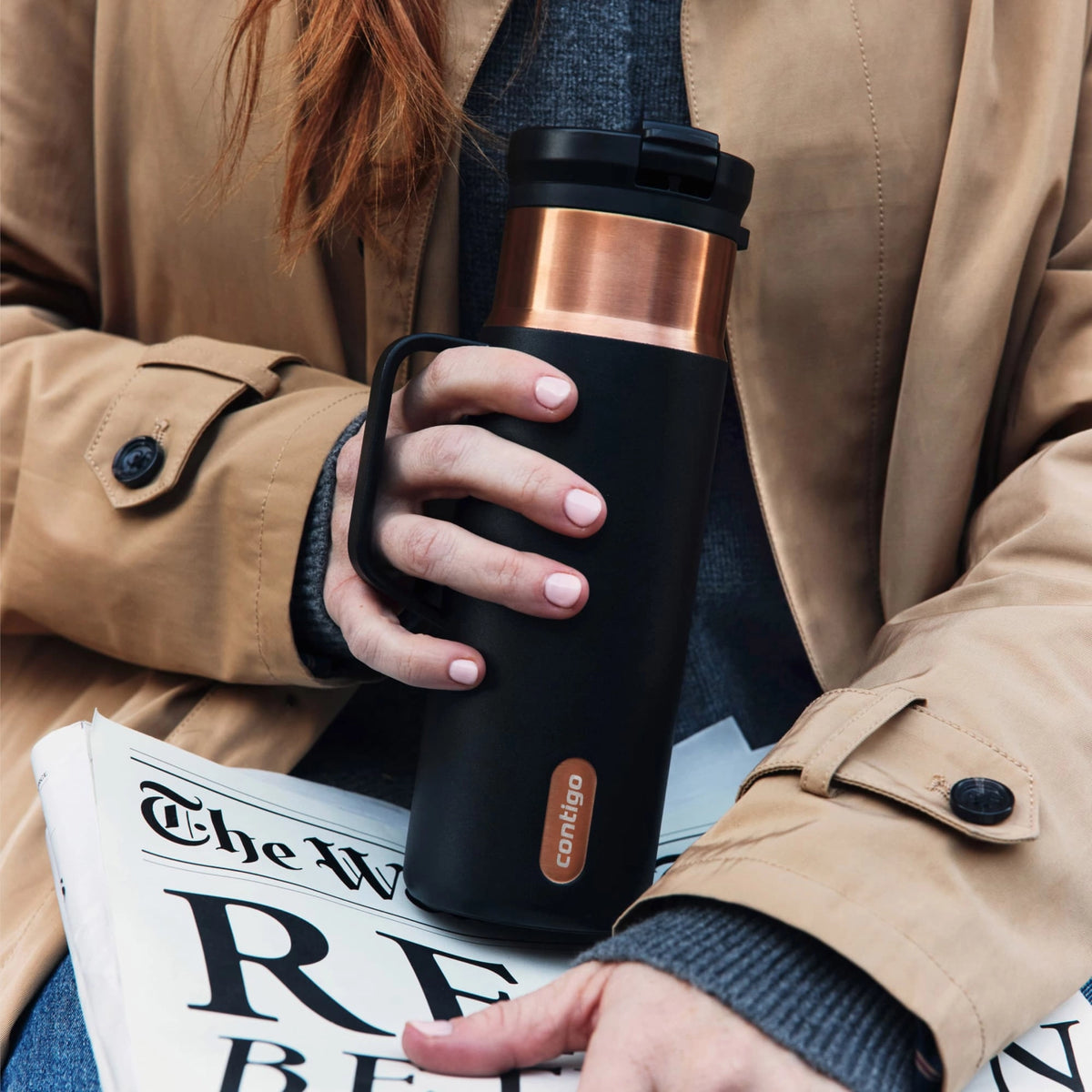 Contigo SnapSeal Insulated Stainless Steel Tumbler Travel Mug 20 oz