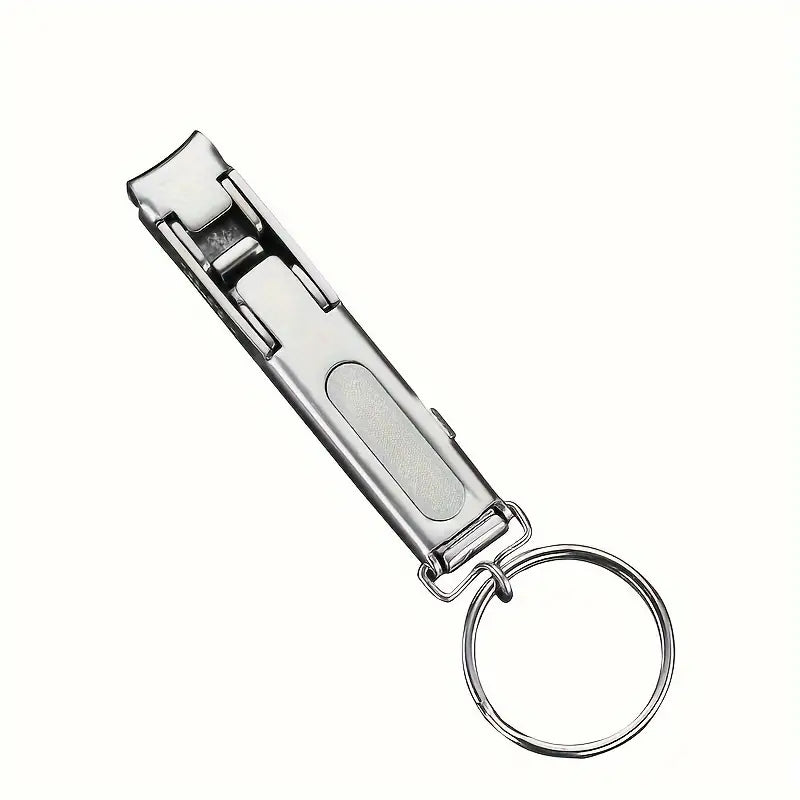 1pc Ultra-Thin 0.5cm Foldable Portable Stainless Steel Nail Toe Cutter, Trimmer Scissor for Manicure Pedicure, Fingernail Clipper