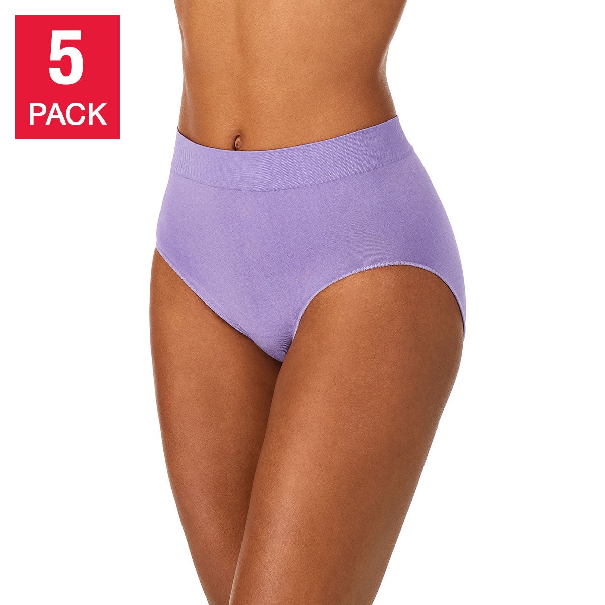 Carole Hochman Ladies' Seamless Brief - Assorted Colors (5-Pack)