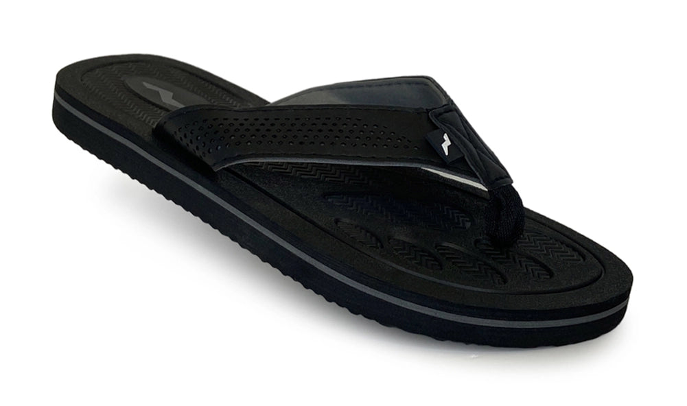 NORTY Men's Sandals - Flip Flop, Black (11155)