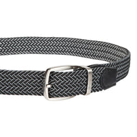 Tommy Bahama Men's Stretch Braided Reversible Belt, Black