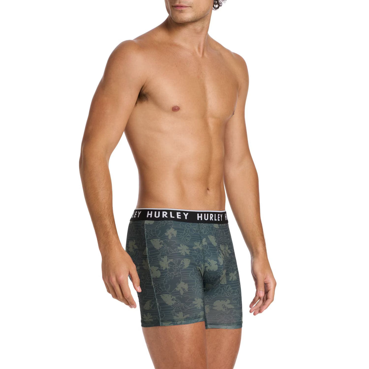 Hurley Men's Boxer Brief, Assorted Colors (4-Pack)