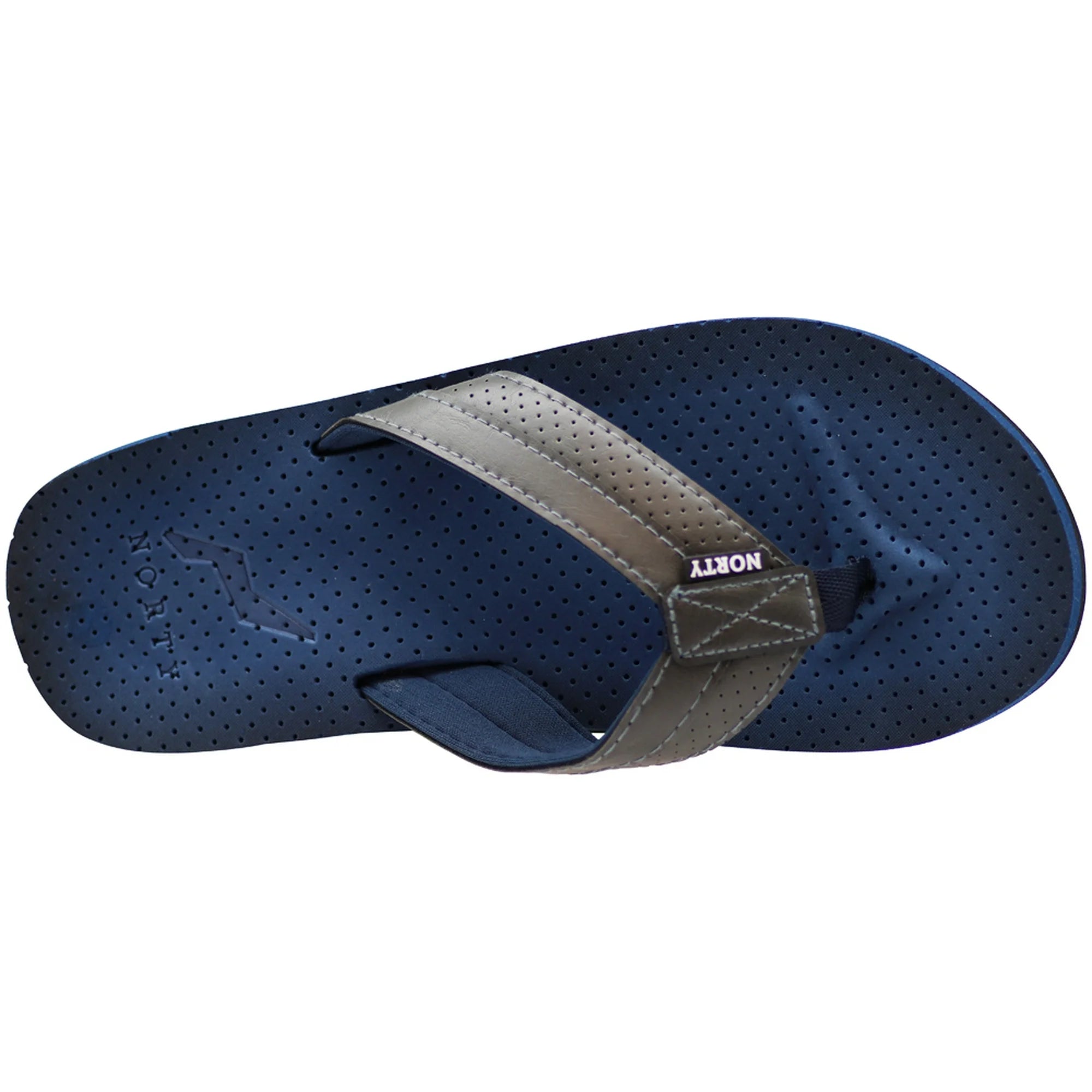 Norty Men's Soft EVA Flip Flop Thong Sandal Shoe (Blue/Black) (11081)