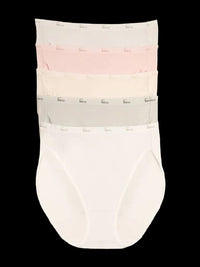 Felina | Signature Cotton Hi-Cut 5-Pack - Glacier Pink # 547 (5-Pack)