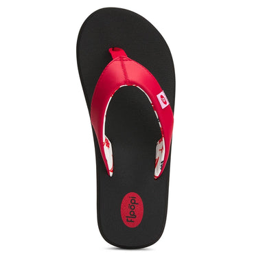 Floopi Women's Bella Yoga Mat Thong Sandal (Red/Anchor 518)
