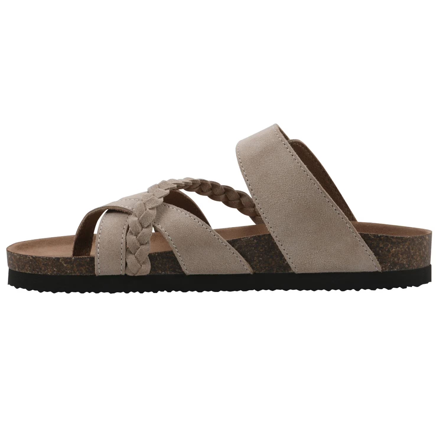 Mountain Sole Women's Leather Sandal, Tan Suede