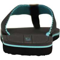 Norty Men's Flip Flop Sandal Grey Turquoise (11115)