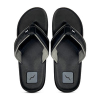 Norty Men's Soft EVA Flip Flop Thong Sandal Shoe (11166)- (Black/Grey)