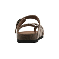 Mountain Sole Women's Leather Sandal, Tan Suede