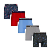 Champion Boys - Performance Boxer Brief, Dress Blues Logo (5-Pack)
