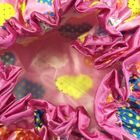 Wrapables Trendy Satin Shower Cap, Dottie Hearts
