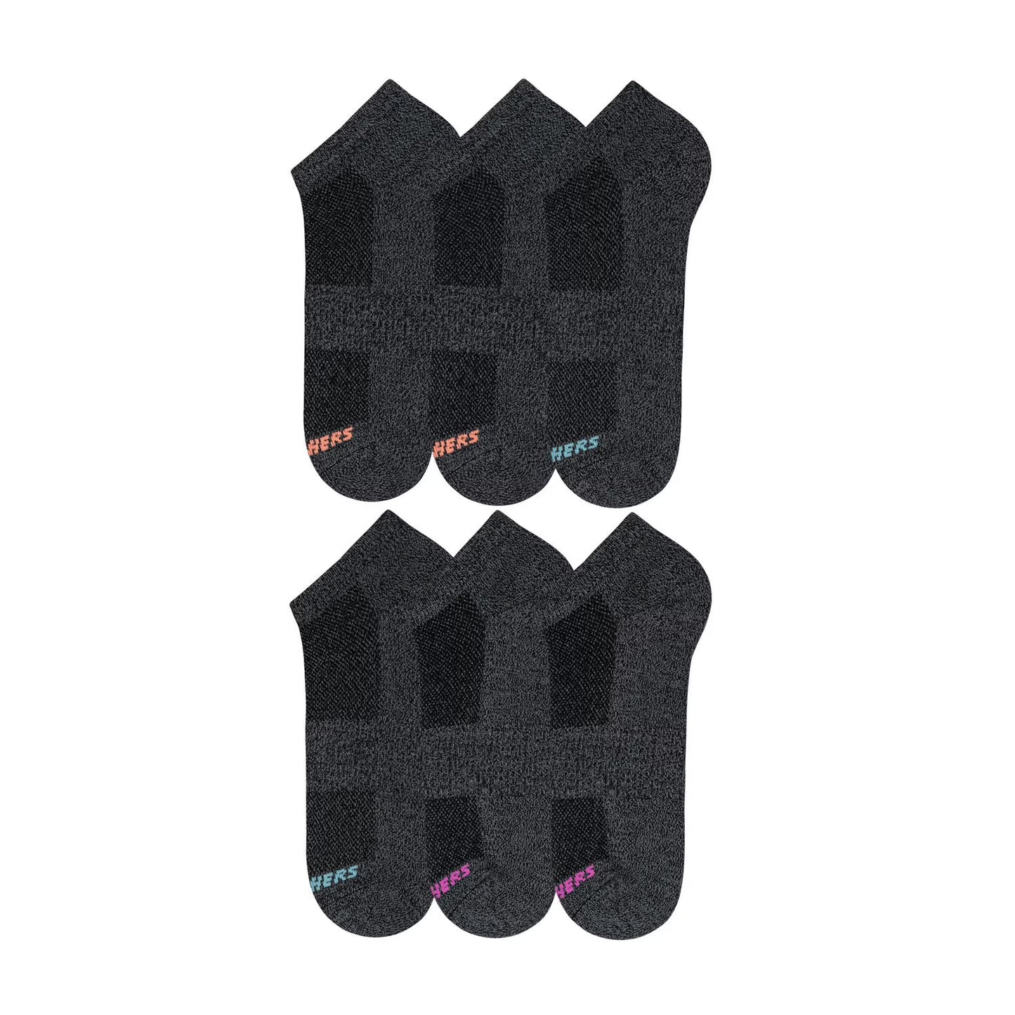 Skechers Women's Super Soft Low-Cut Sock - Black Pack (6-Pair)