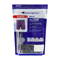 Champion Boys - Performance Boxer Brief, Dress Blues Logo (5-Pack)