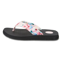 Floopi Women's Isabella Yoga Mat Floral Flip Flop (Pink 528)