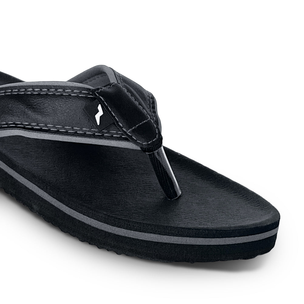 Norty Men's Soft EVA Flip Flop Thong Sandal Shoe (11166)- (Black/Grey)